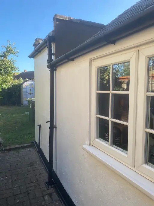 External render finished rear elevation, after