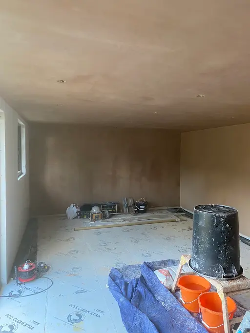 Large room skimmed walls ceiling wide