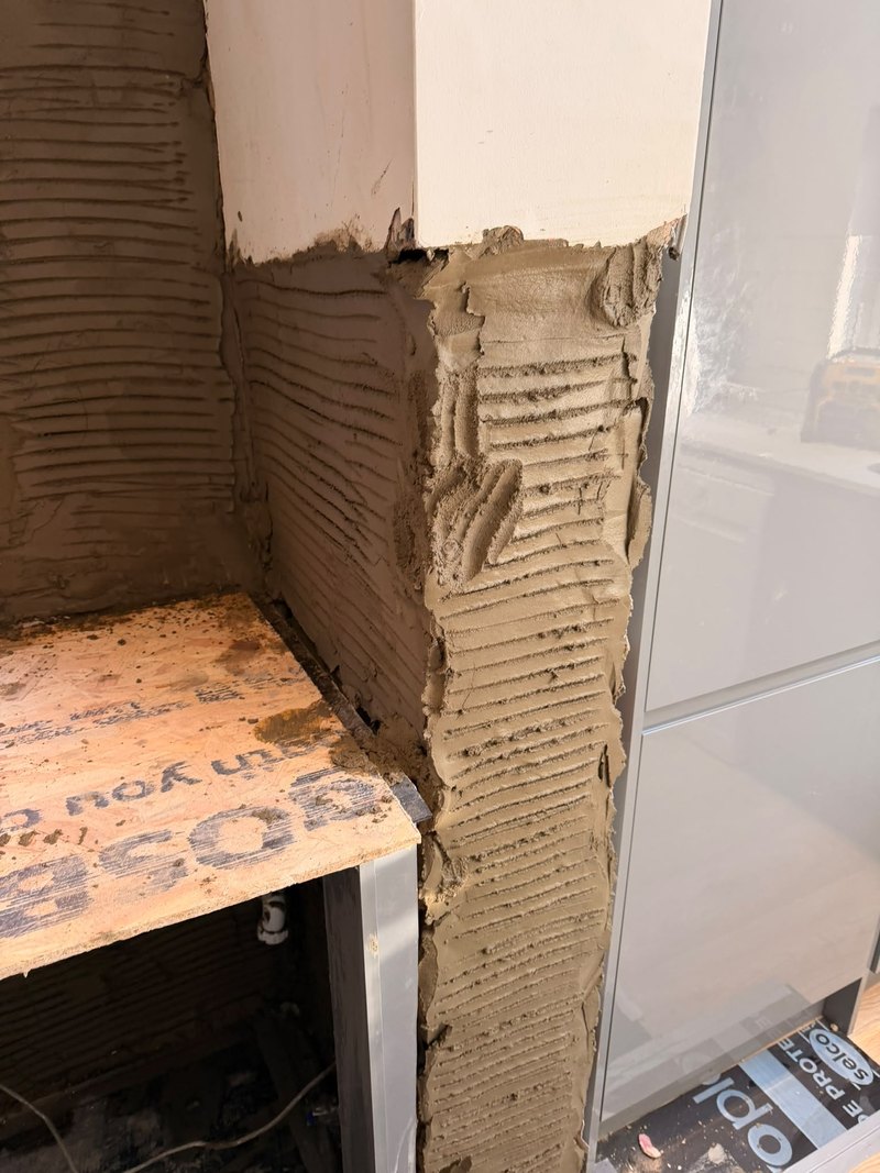 Kitchen units side rendered angle, after