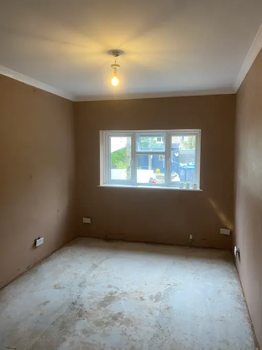 Rear bedroom skimmed with window