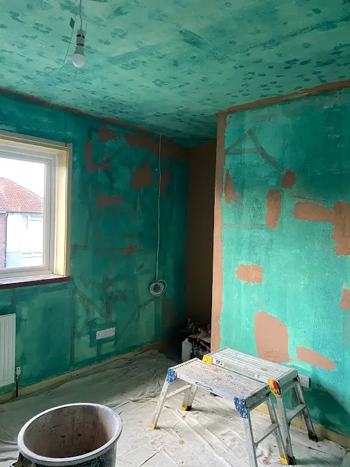 Bedroom PVA and patch repairs prep